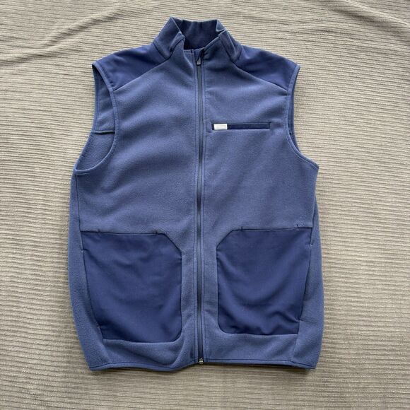 Figs Vest Women Medium Blue Polyester Medical Hospital Nursing Pockets. - Picture 1 of 9